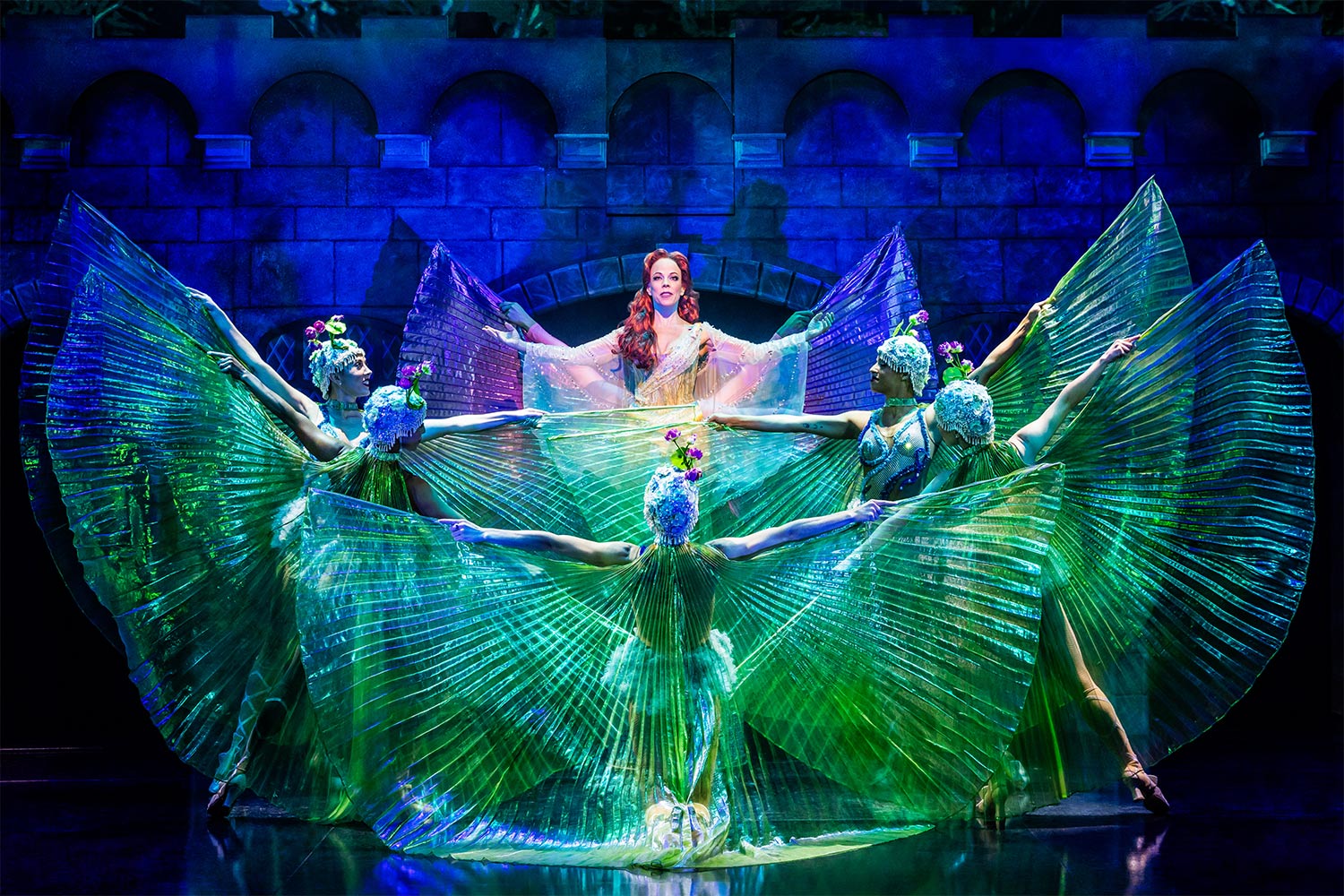 Leslie Rodriguez Kritzer in "Spamalot" on Broadway. She received a Tony nomination for the performance.